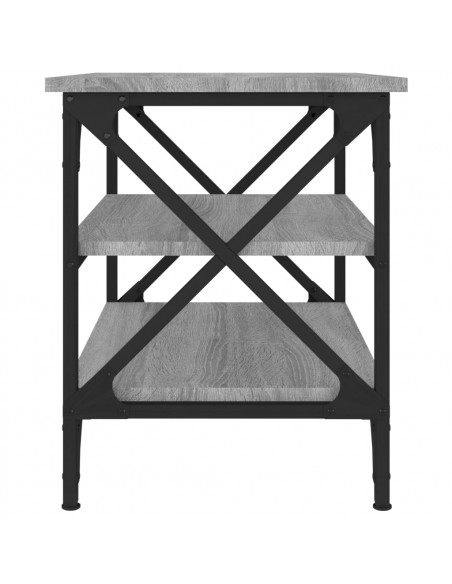 Tavolino Grigio Sonoma 55x38x45 cm in Legno Multistrato