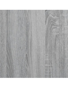 Tavolino Grigio Sonoma 90x57x35 cm Legno Multistrato e Metallo