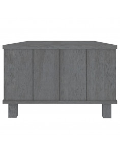 Tavolino HAMAR Grigio Scuro 100x55x35 cm Legno Massello di Pino