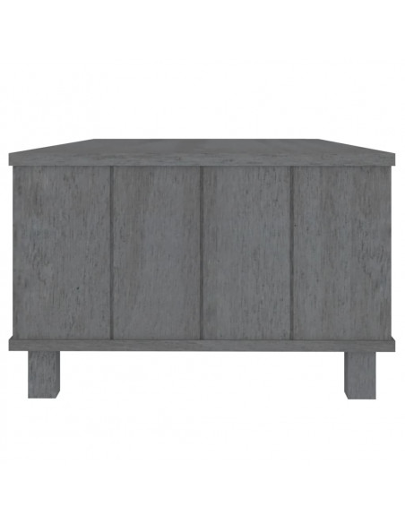 Tavolino HAMAR Grigio Scuro 100x55x35 cm Legno Massello di Pino