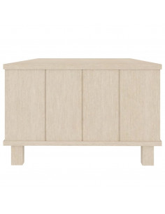 Tavolino HAMAR Miele 100x55x35 cm in Legno Massello di Pino