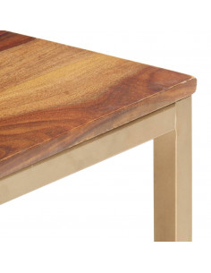 Tavolino Laterale 60x60x40 cm in Legno Massello di Sheesham