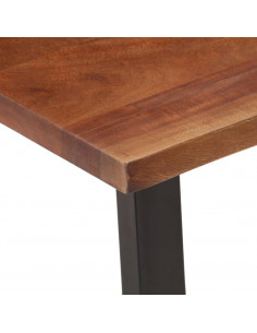 Tavolino Miele 110x55x40 cm in Legno Massello di Acacia