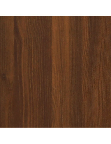 Tavolino Muro Pieghevole Rovere Marrone 100x60x56cm Multistrato