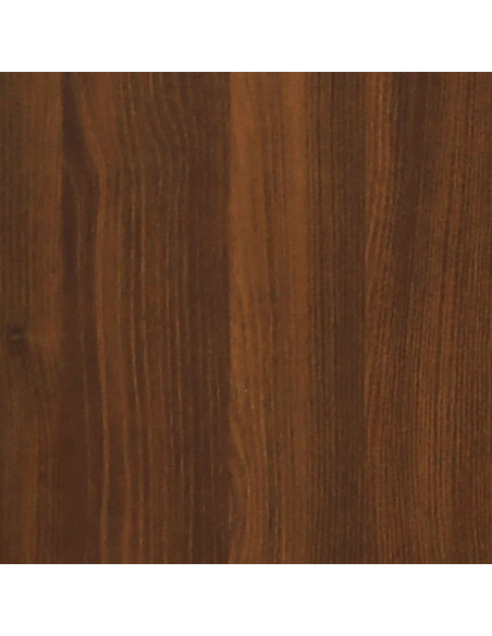 Tavolino Muro Pieghevole Rovere Marrone 100x60x56cm Multistrato