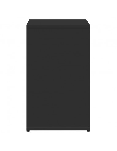 Tavolino Nero 50x30x50 cm in Legno Multistrato