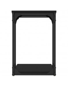 Tavolino Nero 50x35x52 cm in Legno Multistrato