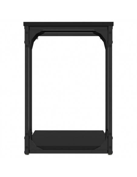 Tavolino Nero 50x35x52 cm in Legno Multistrato