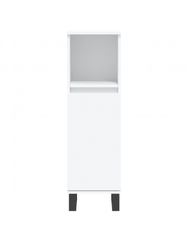 Set Mobili da Bagno 3 pz Bianco in Legno Multistrato