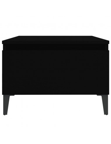 Tavolino Nero 50x46x35 cm in Legno Multistrato