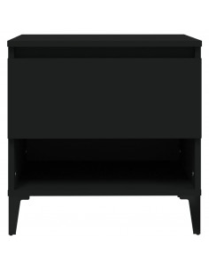 Tavolino Nero 50x46x50 cm in Legno Multistrato