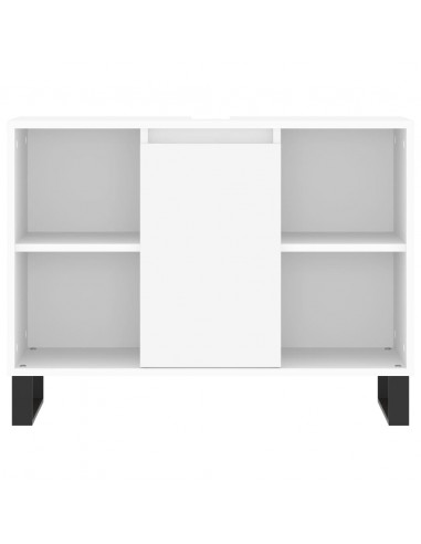 Set Mobili da Bagno 3 pz Bianco in Legno Multistrato