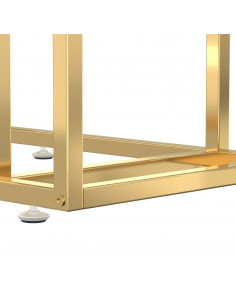 Tavolino per Computer Nero 50x35x65 cm in Vetro Temperato