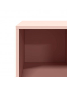 Tavolino Rosa 101,5x50x43,5 cm in Acciaio Laminato a Freddo