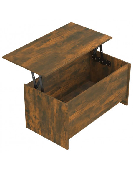 Tavolino Rovere Fumo 102x55,5x52,5 cm in Legno Multistrato