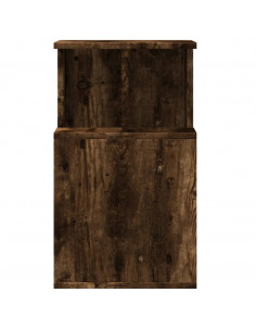 Tavolino Rovere Fumo 35x35x60 cm in Legno Multistrato