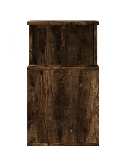 Tavolino Rovere Fumo 35x35x60 cm in Legno Multistrato