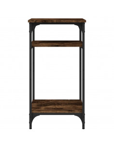 Tavolino Rovere Fumo 40x30x75 cm in Legno Multistrato