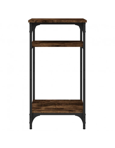 Tavolino Rovere Fumo 40x30x75 cm in Legno Multistrato