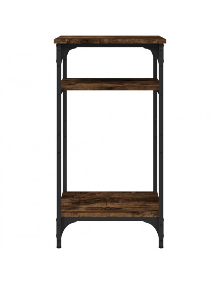 Tavolino Rovere Fumo 40x30x75 cm in Legno Multistrato