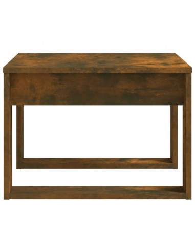 Tavolino Rovere Fumo 50x50x35 cm in Legno Multistrato