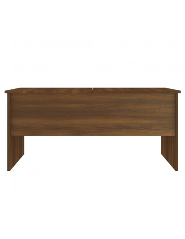 Tavolino Rovere Marrone 102x50,5x46,5 cm Legno Multistrato