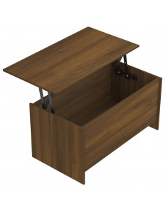 Tavolino Rovere Marrone 102x55,5x52,5 cm in Legno Multistrato