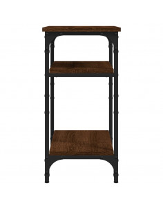 Tavolino Rovere Marrone 35x30x60 cm in Legno Multistrato