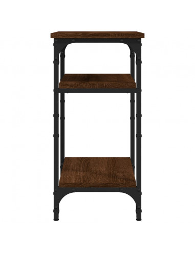 Tavolino Rovere Marrone 35x30x60 cm in Legno Multistrato