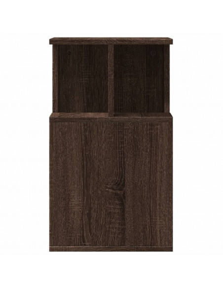 Tavolino Rovere Marrone 35x35x60 cm in Legno Multistrato
