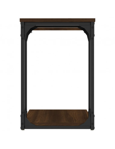 Tavolino Rovere Marrone 50x35x52 cm in Legno Multistrato