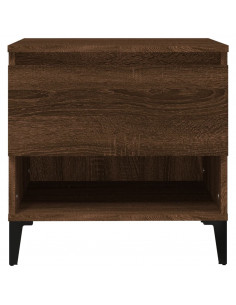 Tavolino Rovere Marrone 50x46x50 cm in Legno Multistrato