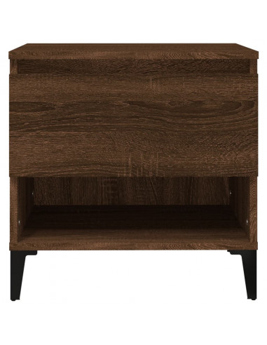 Tavolino Rovere Marrone 50x46x50 cm in Legno Multistrato