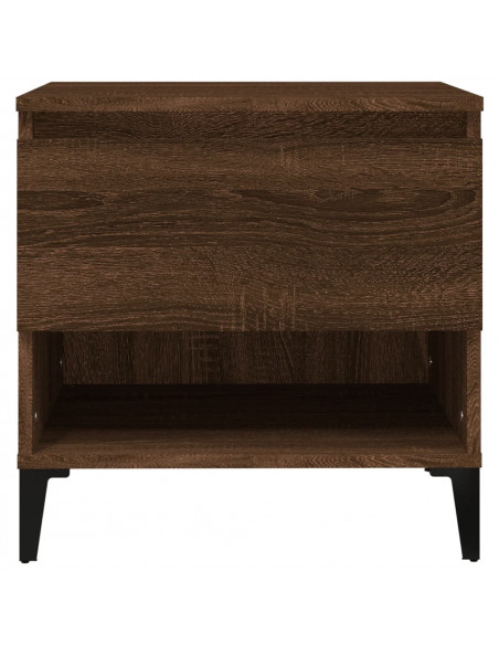 Tavolino Rovere Marrone 50x46x50 cm in Legno Multistrato