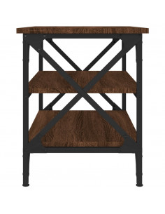 Tavolino Rovere Marrone 55x38x45 cm in Legno Multistrato