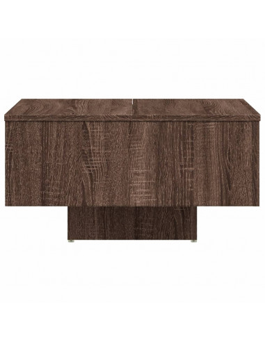 Tavolino Rovere Marrone 60x60x31,5 cm in Legno Multistrato