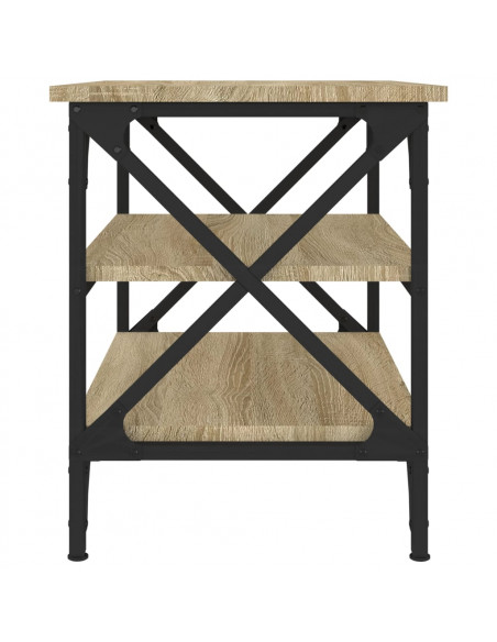 Tavolino Rovere Sonoma 55x38x45 cm in Legno Multistrato