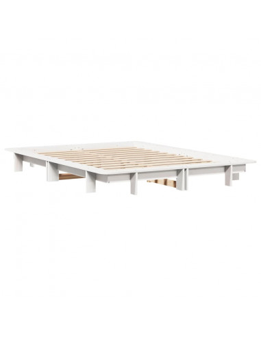 Giroletto Bianco 135x190 cm Legno Massello di Pino