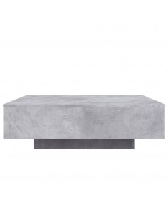 Tavolino Salotto Grigio Cemento 100x100x31 cm Legno Multistrato