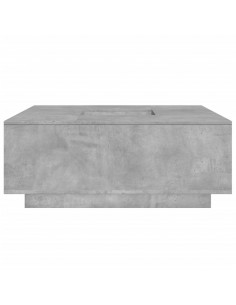 Tavolino Salotto Grigio Cemento 100x100x40 cm Legno Multistrato