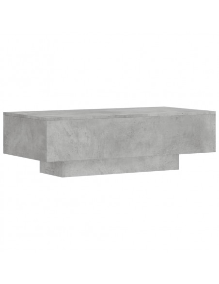 Tavolino Salotto Grigio Cemento 100x49,5x31cm Legno Multistrato