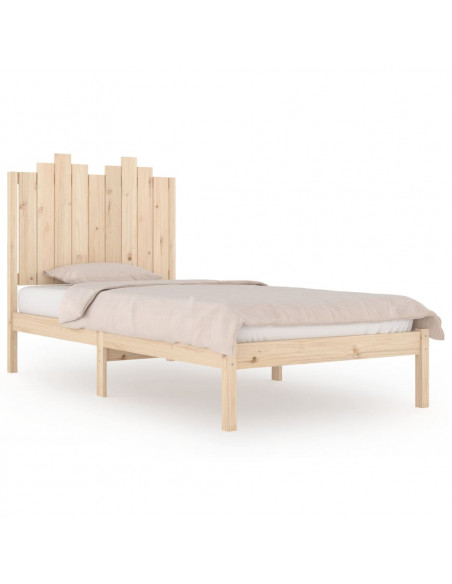 Giroletto in Legno Massello Grigio 75x190 cm Small Single