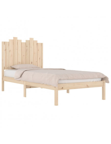 Giroletto in Legno Massello Grigio 75x190 cm Small Single