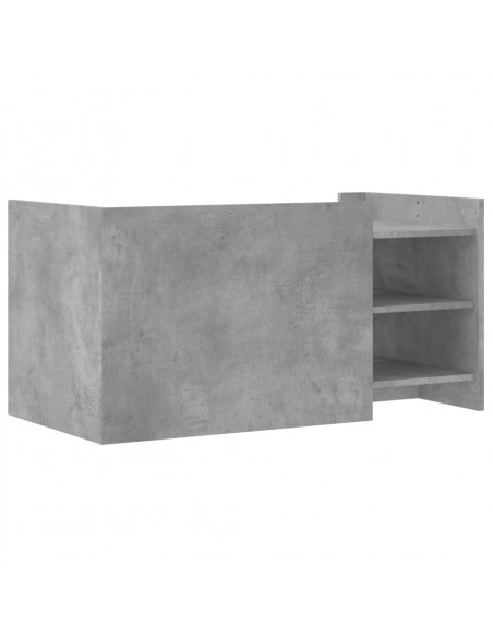 Tavolino Salotto Grigio Cemento 100x50x50 cm Legno Multistrato