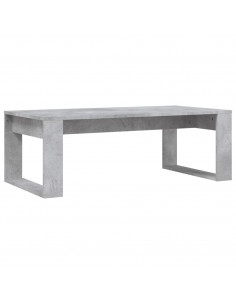 Tavolino Salotto Grigio Cemento 102x50x35 cm Legno Multistrato