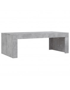 Tavolino Salotto Grigio Cemento 102x50x36 cm Legno Multistrato
