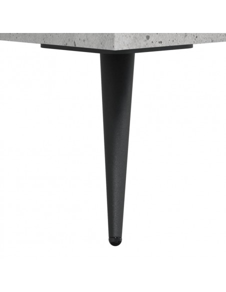 Tavolino Salotto Grigio Cemento 102x50x40 cm Legno Multistrato