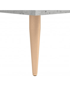 Tavolino Salotto Grigio Cemento 102x50x40 cm Legno Multistrato