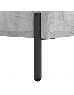 Tavolino Salotto Grigio Cemento 102x50x40 cm Legno Multistrato