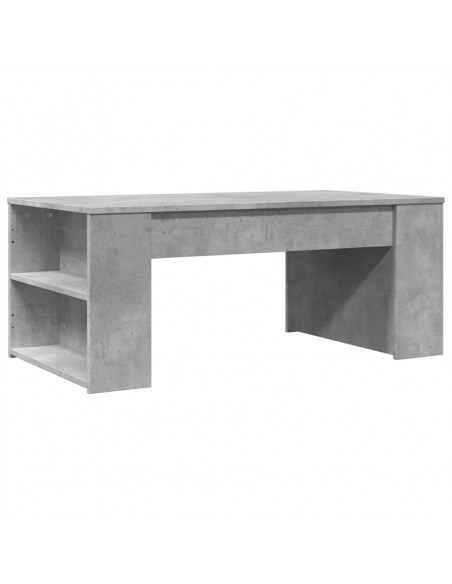 Tavolino Salotto Grigio Cemento 102x55x42 cm Legno Multistrato